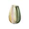 Multicolored Ombre Glass Vase with Pink Textured Stripe Details